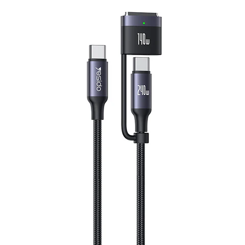 Cargador para Macbook Pro / Air M5 M4 M3 M2 2 en 1 Magnetico USB C