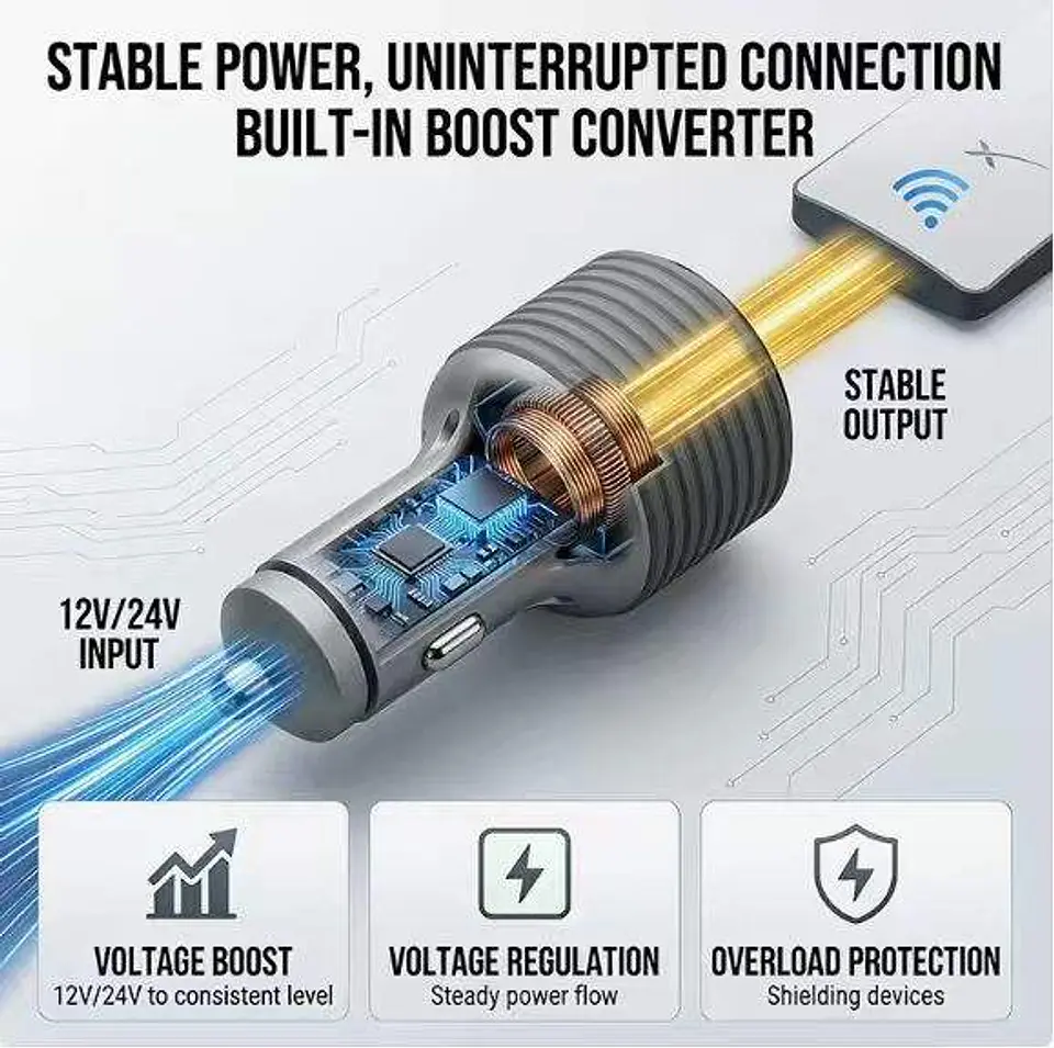 Cargador 12V Para Starlink Mini Auto 4