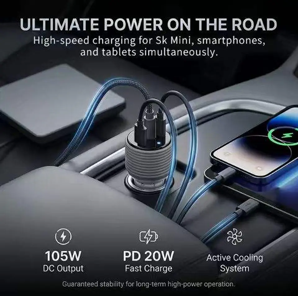 Cargador 12V Para Starlink Mini Auto 5