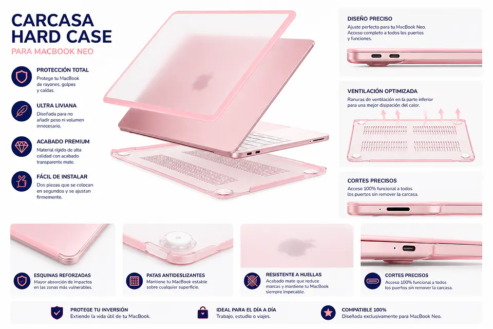 Carcasa Mate para Macbook Neo HARDCASE 4