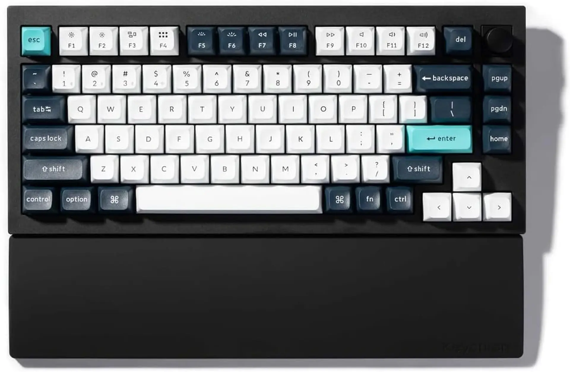 Apoya Muñecas Keychron Silicona Q1 Q2 V1 V2 P1 Negro 2