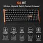 Teclado Keychron K4 HE Magnético RGB Wireless Negro - Miniatura 3