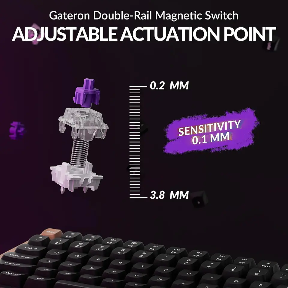 Teclado Keychron K4 HE Magnético RGB Wireless Negro 4