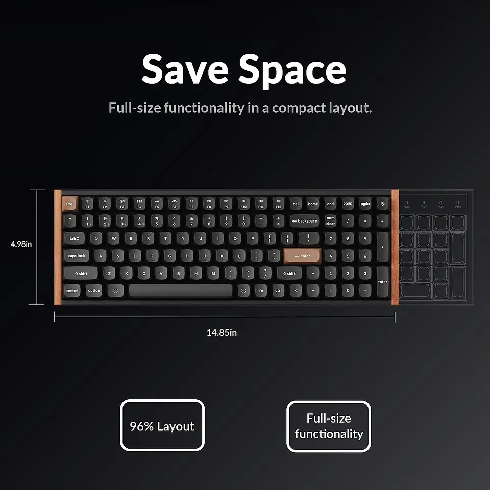 Teclado Keychron K4 HE Magnético RGB Wireless Negro 6
