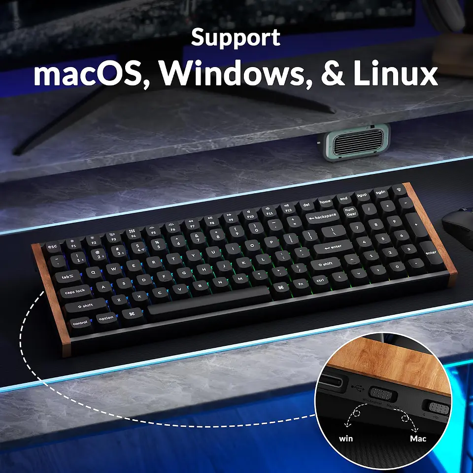 Teclado Keychron K4 HE Magnético RGB Wireless Negro 9