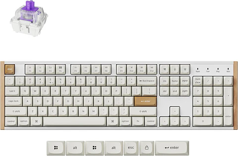Teclado Keychron K10 HE Magnético RGB Wireless Blanco