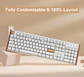 Teclado Keychron K10 HE Magnético RGB Wireless Blanco - Miniatura 4