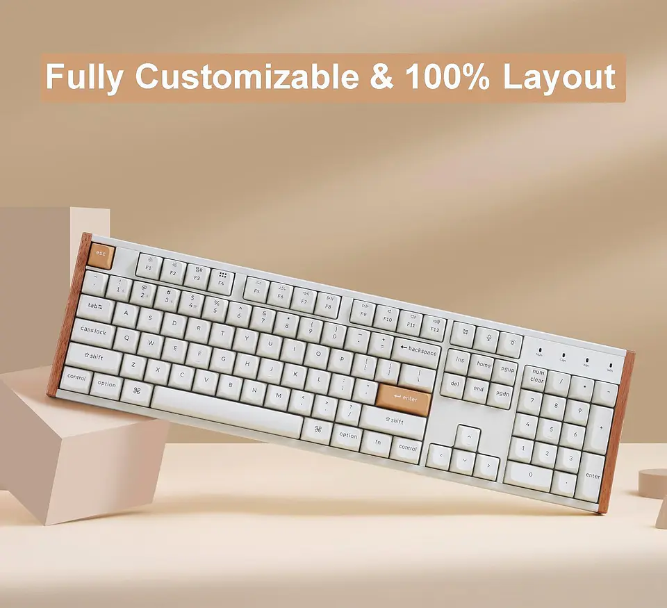Teclado Keychron K10 HE Magnético RGB Wireless Blanco 4