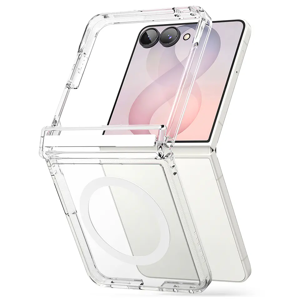 Carcasa Ringke Para Galaxy Z Flip 8 Fusion Flap Magnetic Clear 1
