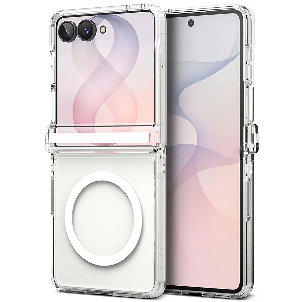 Carcasa Ringke Para Galaxy Z Flip 8 Fusion Flap Magnetic Clear 2