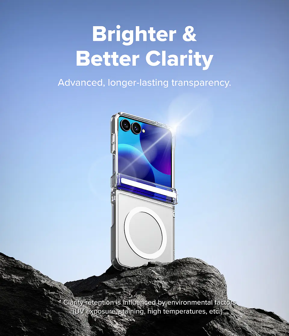 Carcasa Ringke Para Galaxy Z Flip 8 Fusion Flap Magnetic Clear 6