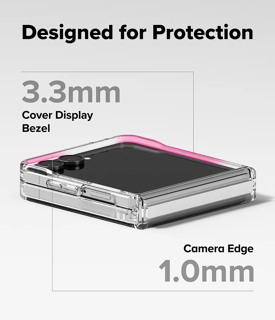Carcasa Ringke Para Galaxy Z Flip 8 Fusion Flap Magnetic Clear 9
