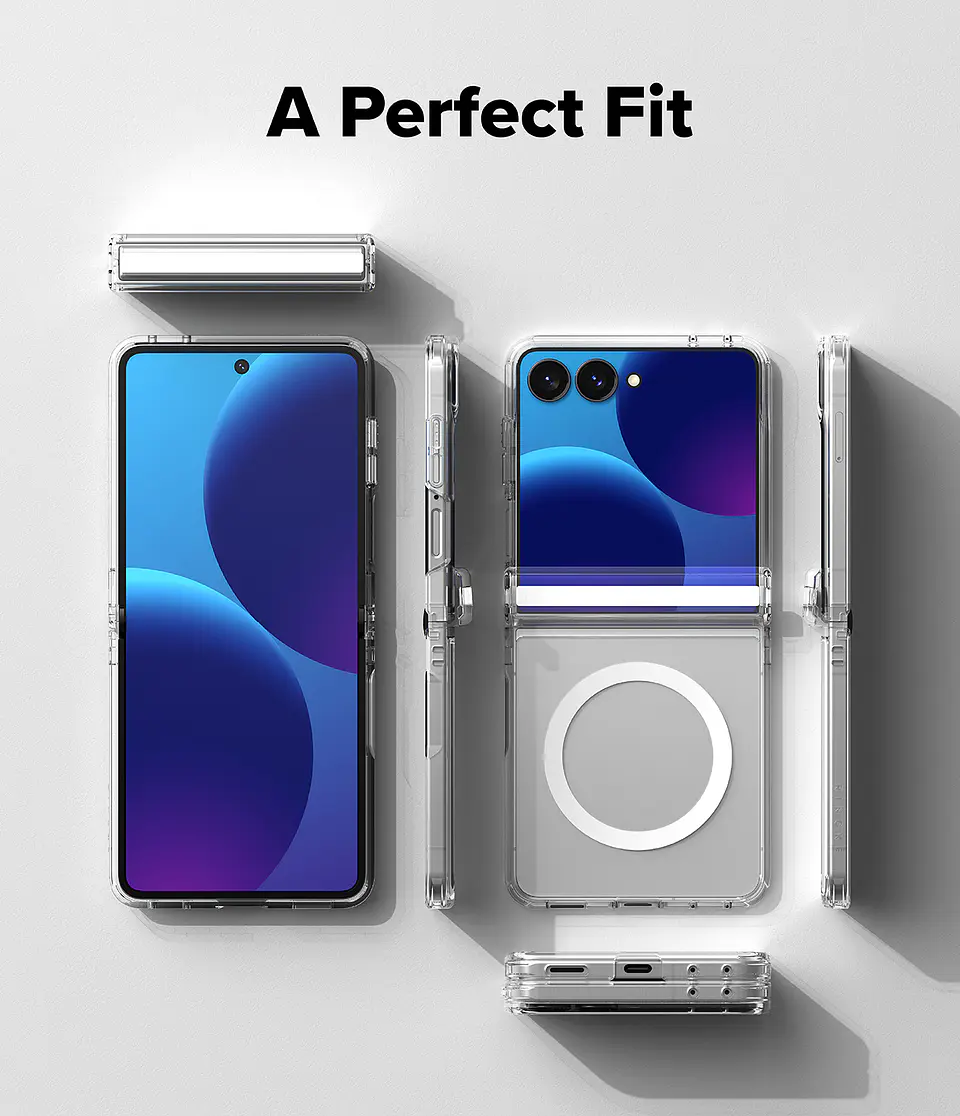 Carcasa Ringke Para Galaxy Z Flip 8 Fusion Flap Magnetic Clear 11