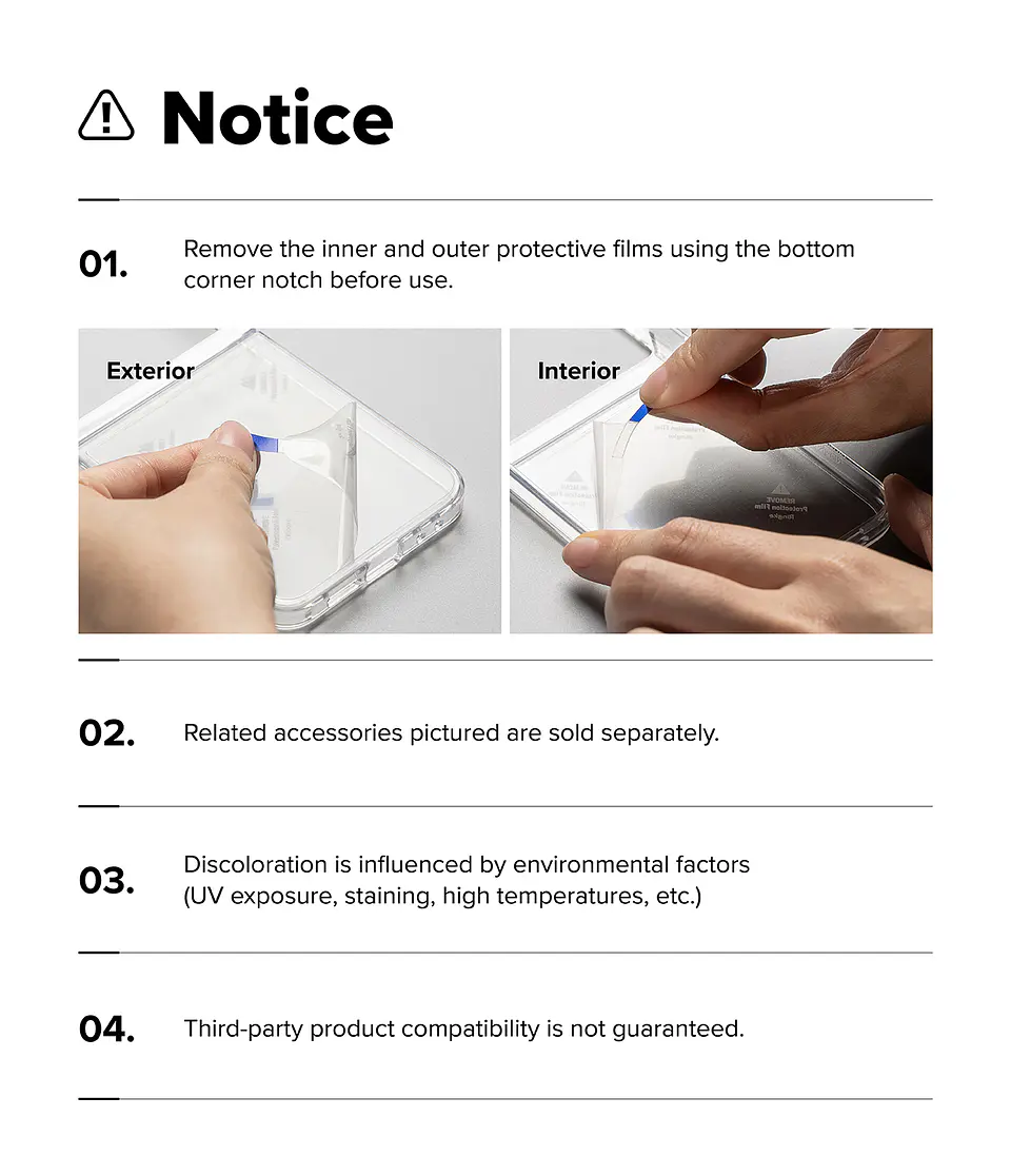 Carcasa Ringke Para Galaxy Z Flip 8 Fusion Flap Magnetic Clear 16