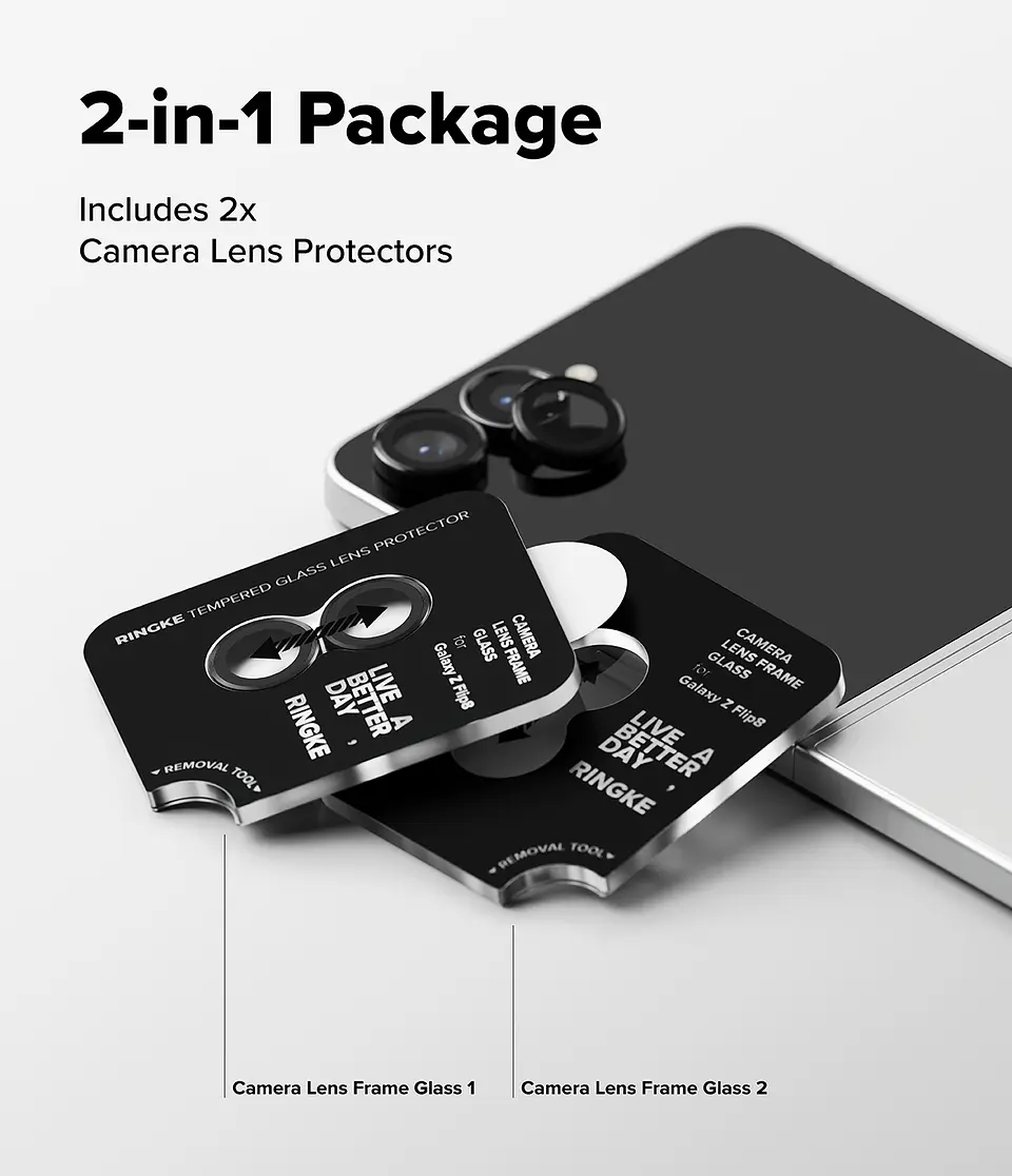 Protector Cámara Ringke Para Galaxy Z Flip 8 (Pack 2) 7