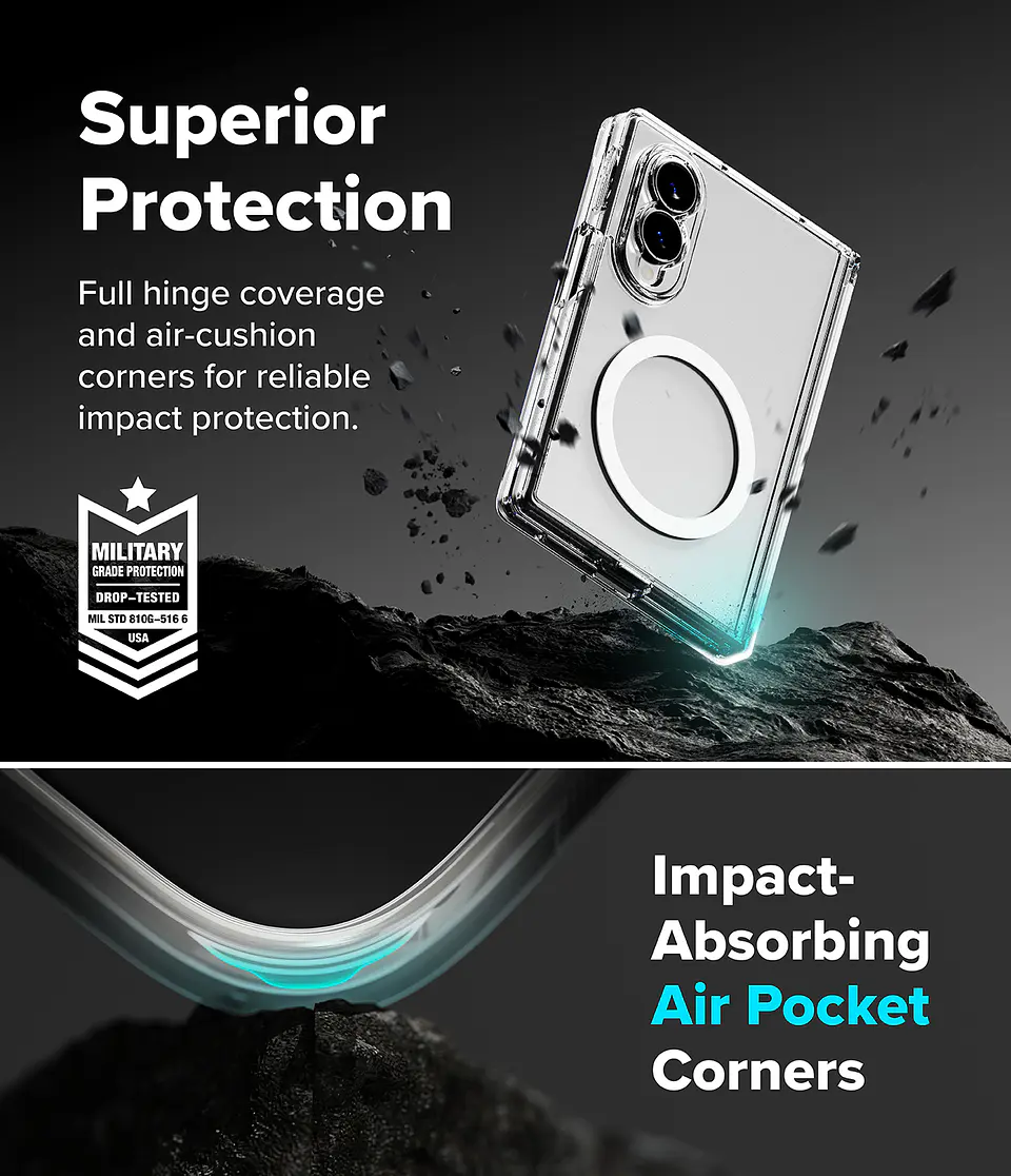 Carcasa Ringke Para Galaxy Z Fold 8 Fusion Flap Magnetic 8
