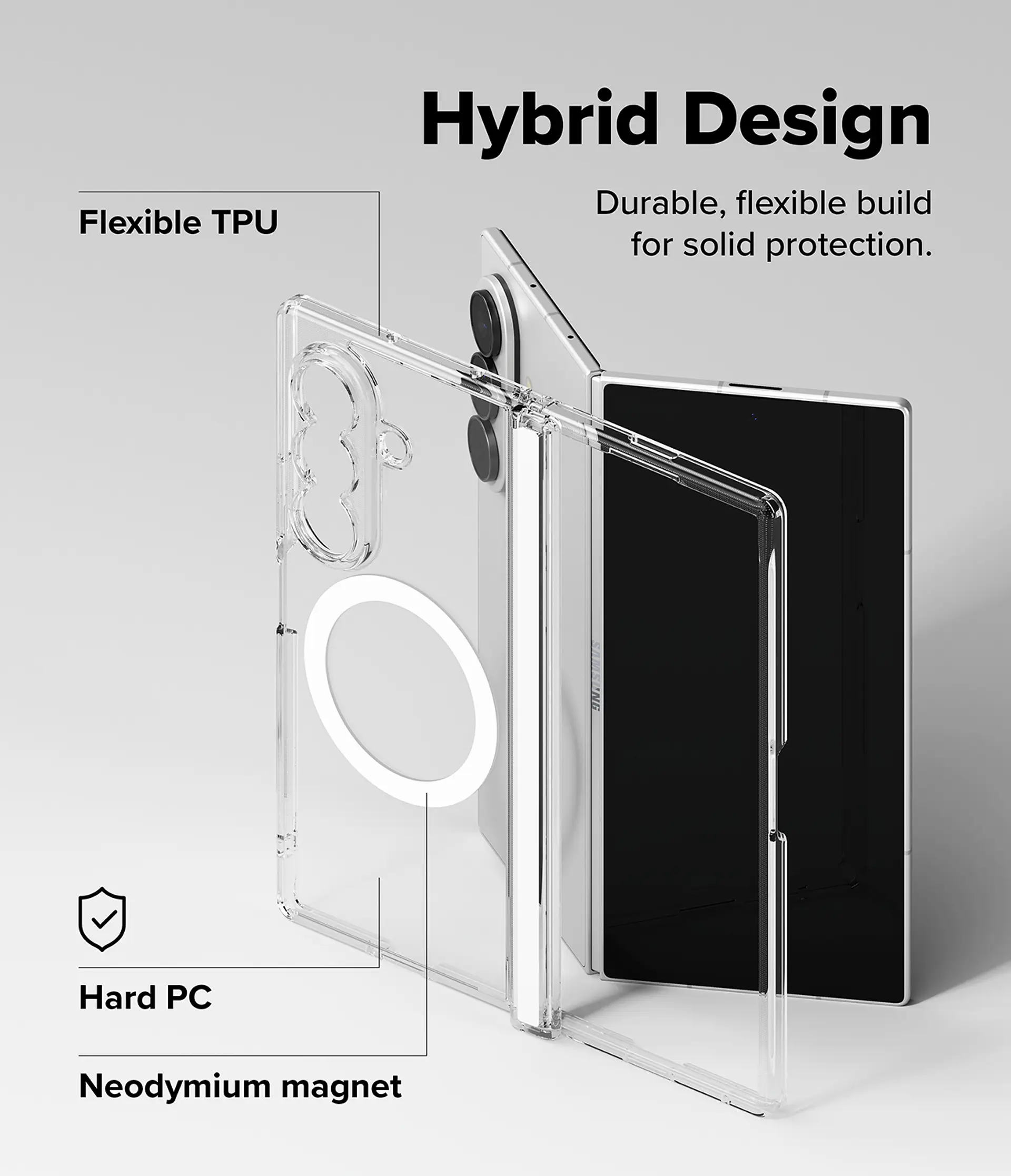 Carcasa Ringke Para Z Fold 8 Ultra Fusion Flap Magnetic 10