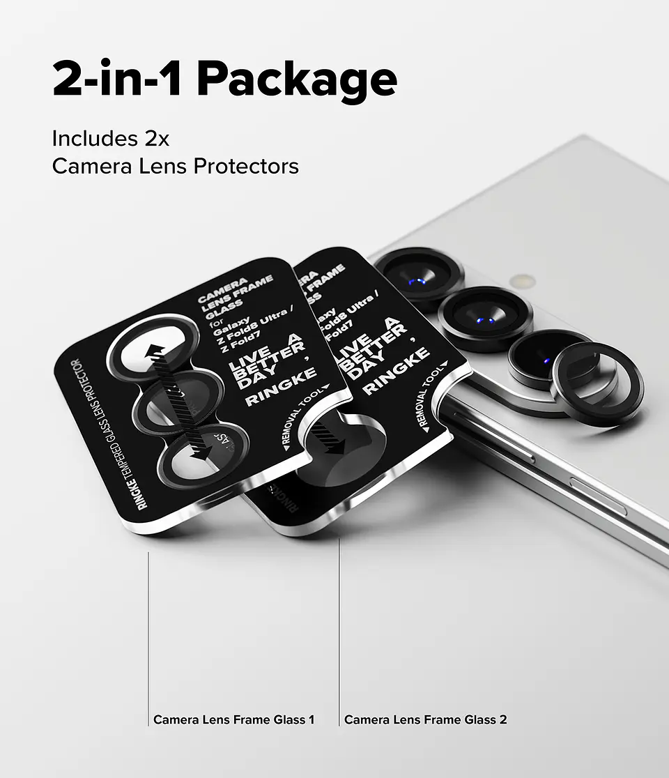 Protector Cámara Ringke Para Z Fold 8 Ultra (Pack 2) 7