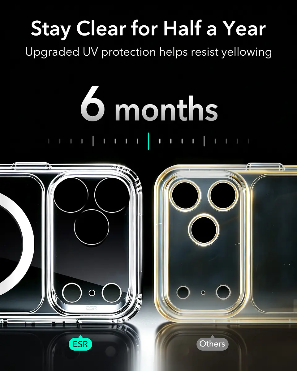 Carcasa ESR Para iPhone 18 Pro Max Classic Hybrid Transparente 3