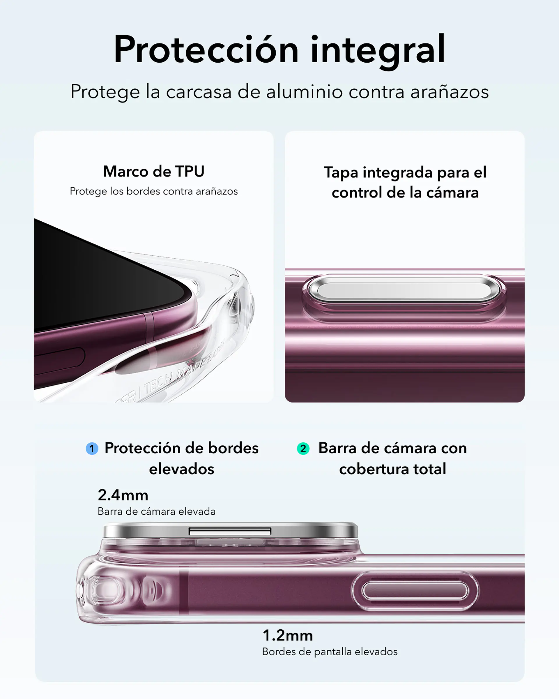 Carcasa ESR Para iPhone 18 Pro / 17 Pro Classic Hybrid Stash Stand 5