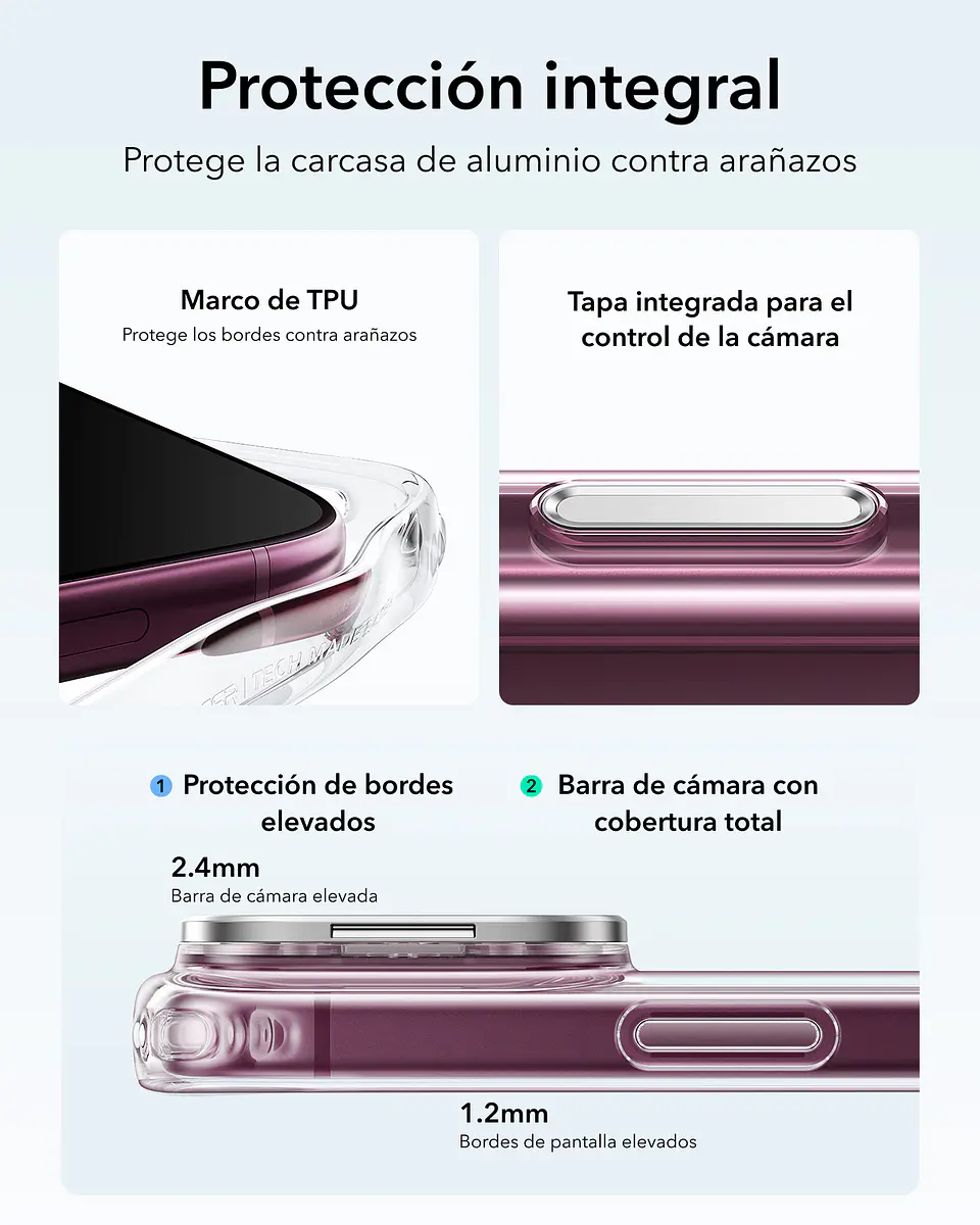 Carcasa ESR Para iPhone 18 Pro / 17 Pro Classic Hybrid Stash Stand 5