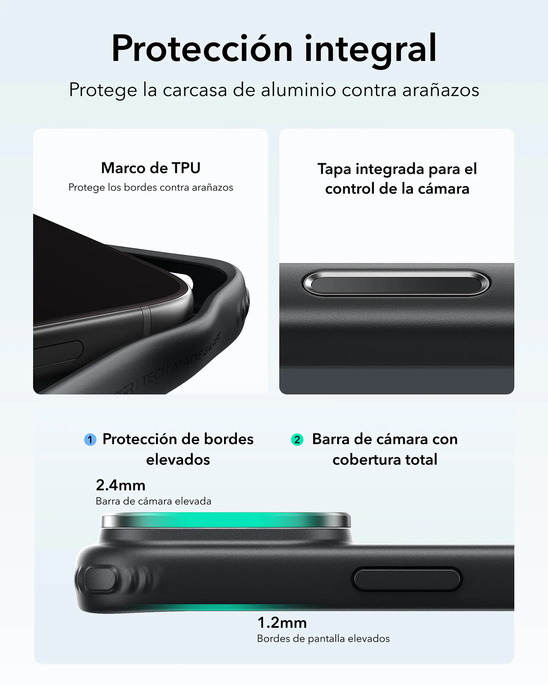 Carcasa ESR Para iPhone 18 Pro Max Classic Hybrid Flex Stand 5