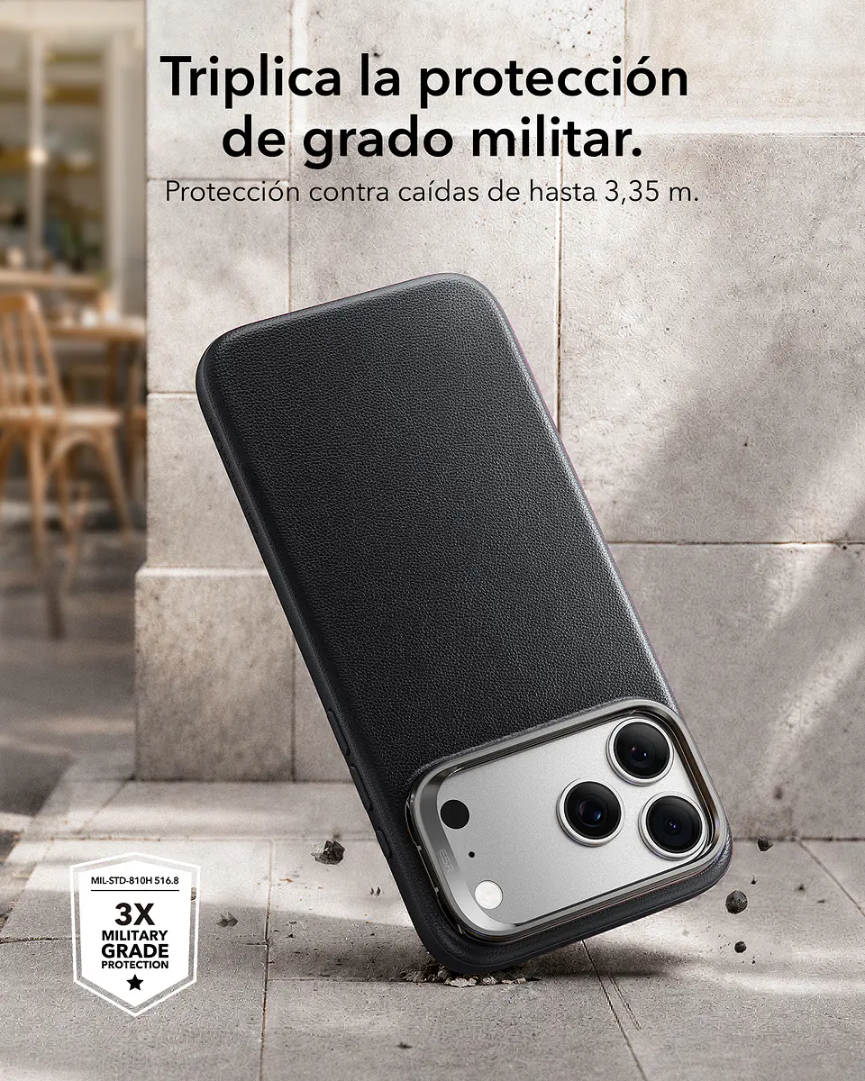Carcasa ESR Cuero Para iPhone 18 Pro Max Stash Stand Magnética 6