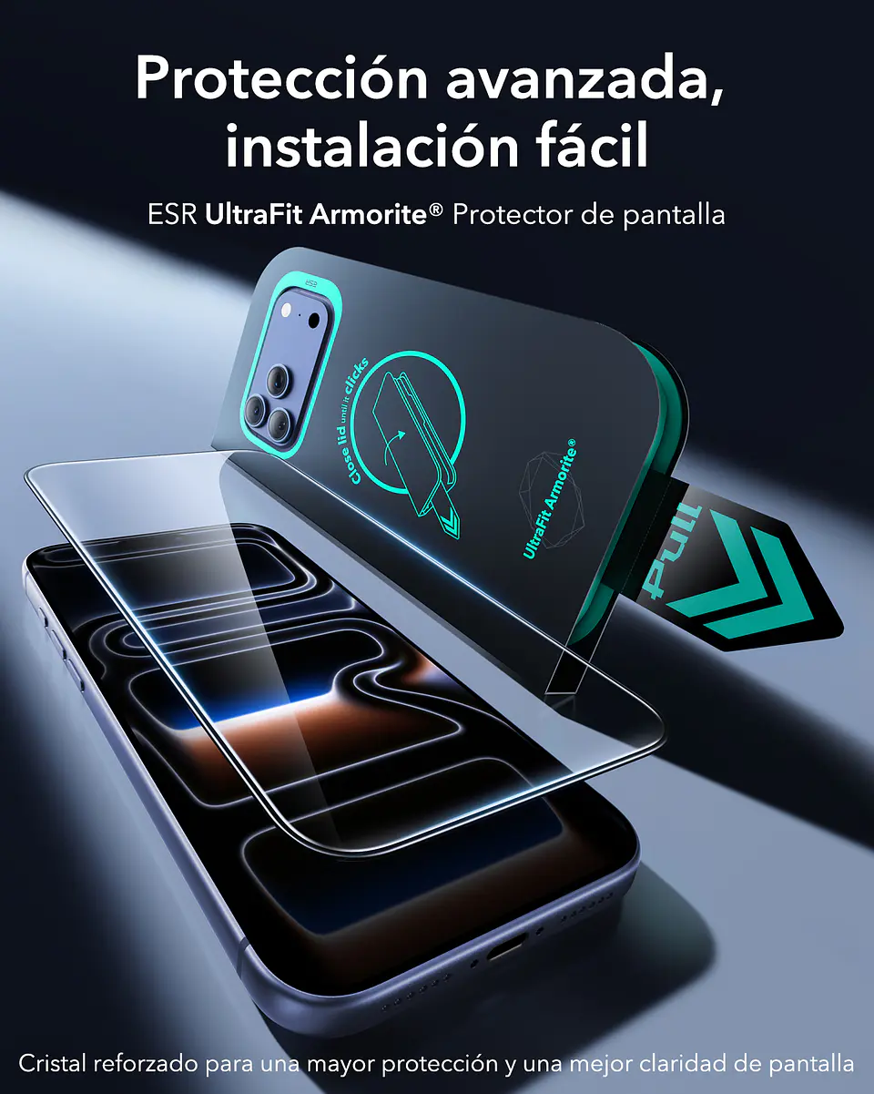 Mica Vidrio ESR Armorite Para iPhone 18 Pro UltraFit - 2UN 3