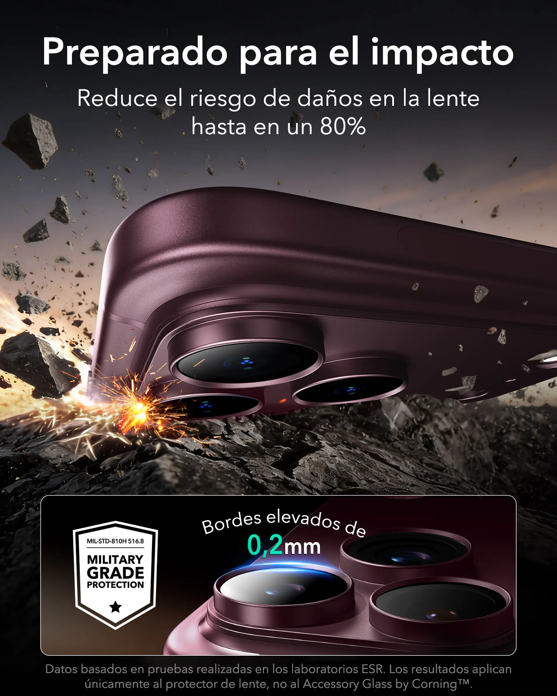 Protector Camara ESR Armorite Pro Para iPhone 18 Pro Max / 18 Pro  6