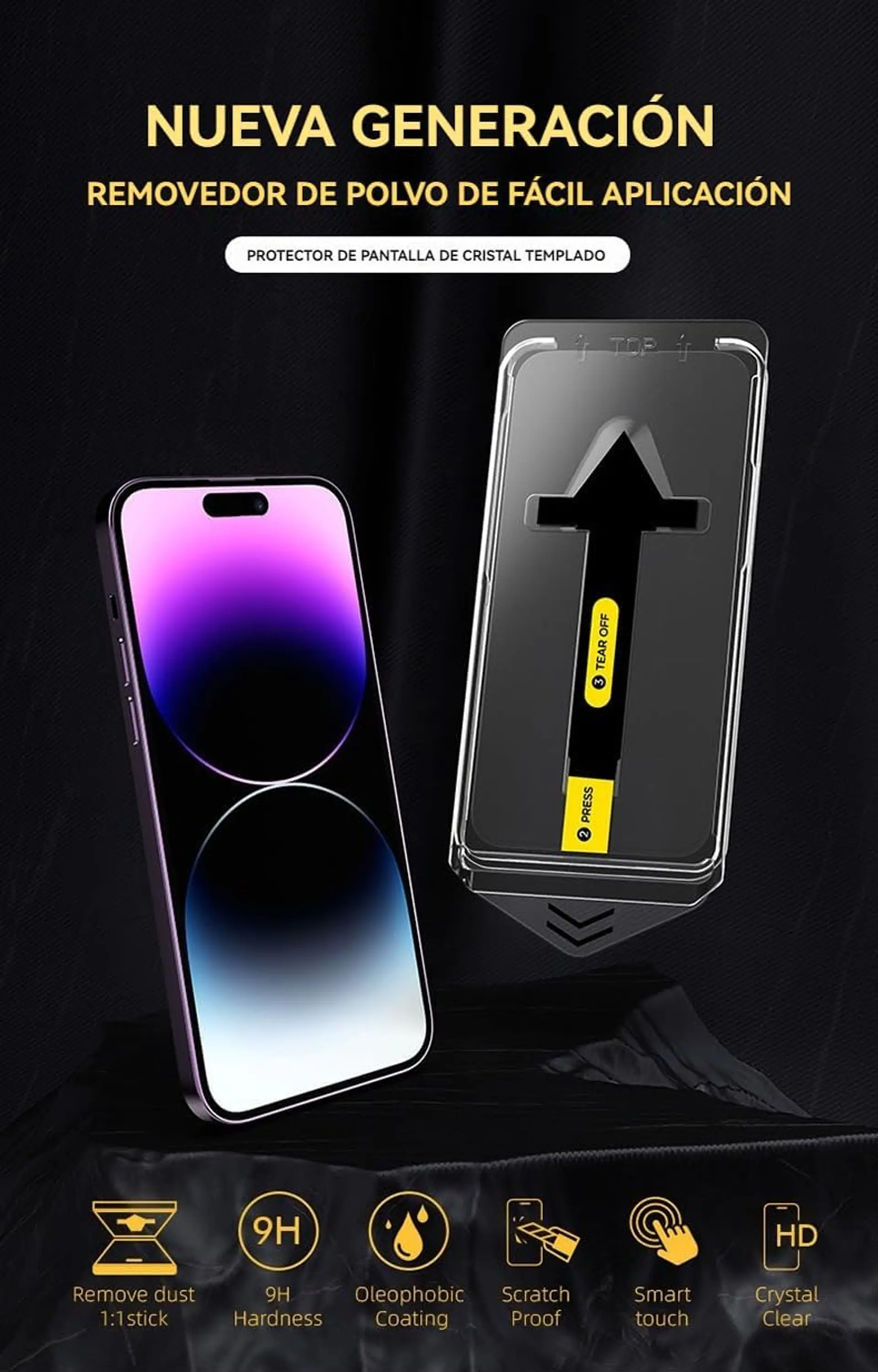 Lamina Pantalla Para iPhone 18 Pro / 18 Pro Max Auto Instalable 6