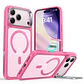 Carcasa ESR Para iPhone 18 Pro Max Hybrid Stash Stand Rosada / Naranja - Miniatura 1