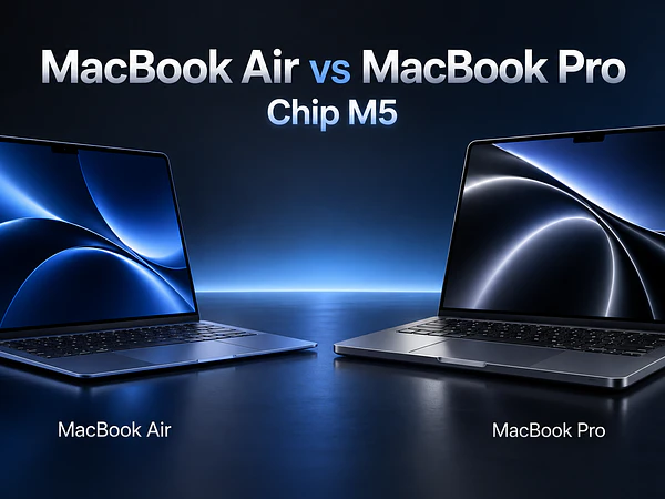 MacBook Air vs MacBook Pro con chip M5: ¿Cuál elegir en 2026?