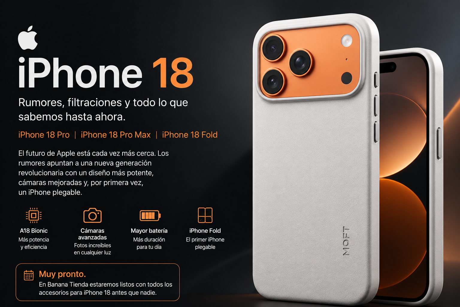 iPhone 18: rumores del nuevo iPhone Fold, iPhone 18 Pro y accesorios en Chile