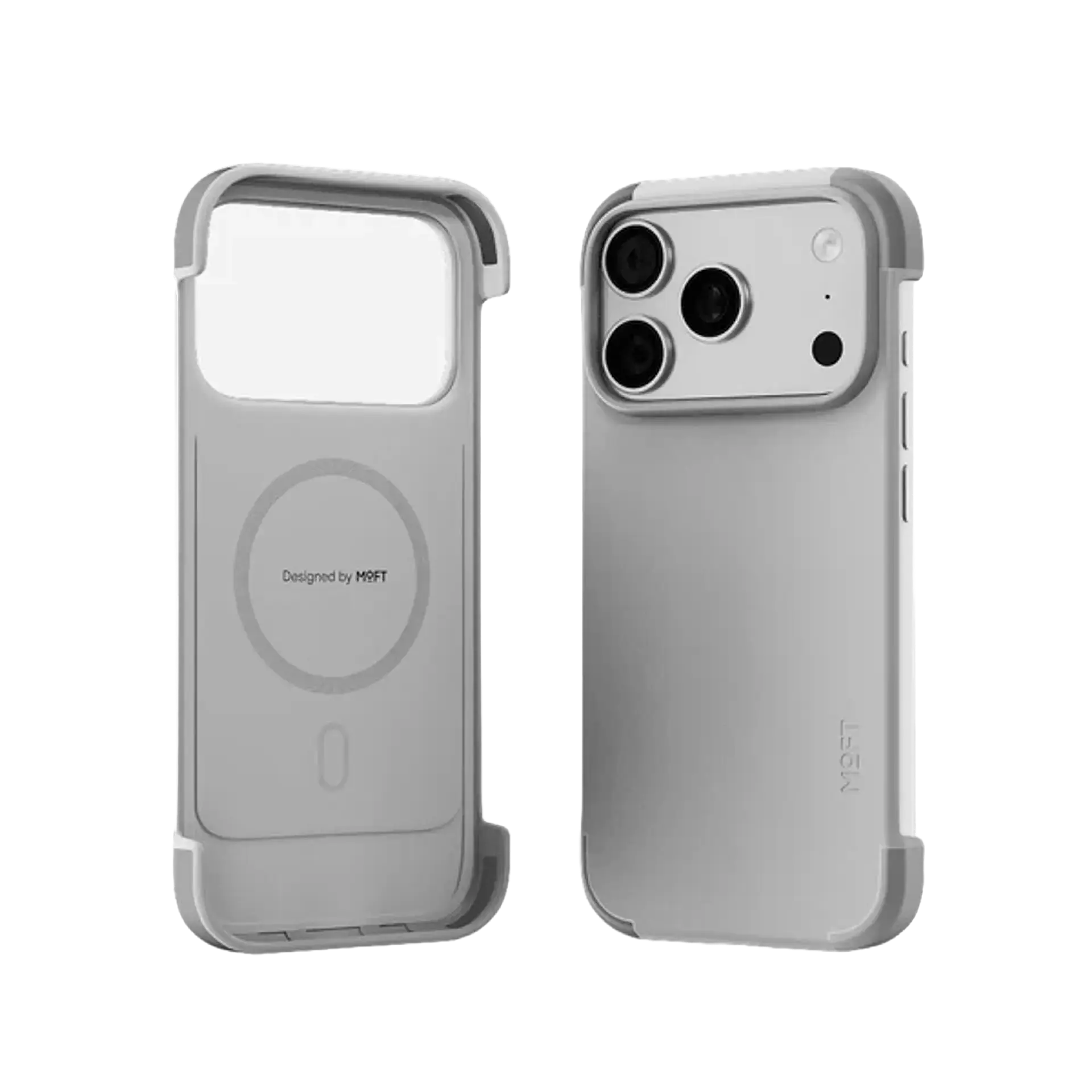 Carcasa MOFT Snap Cuero para iPhone 17 Pro Max Misty Cove/Cement 1