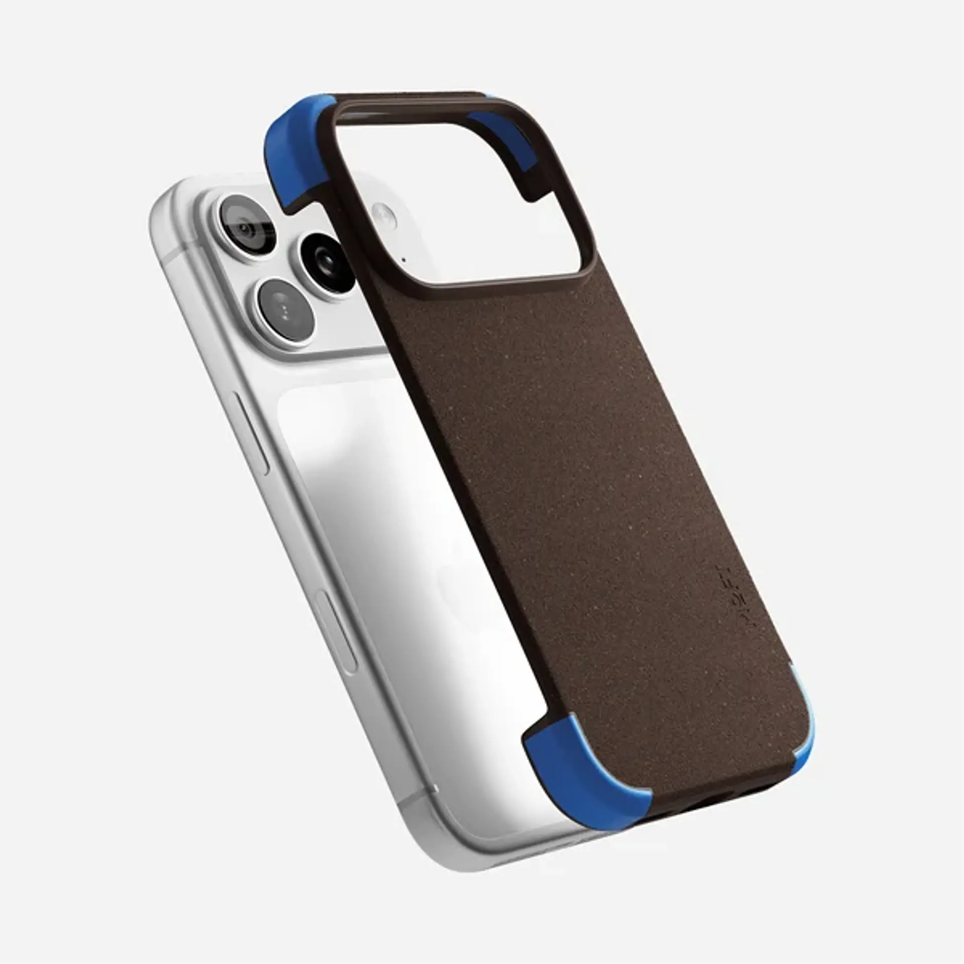 Carcasa MOFT Frame para iPhone 18 Pro Max / 17 Pro Max – Coffee Brown x Sapphire 2