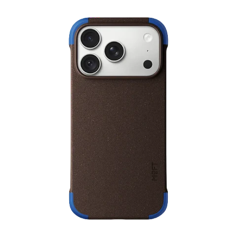 Carcasa MOFT Frame para iPhone 18 Pro Max / 17 Pro Max – Coffee Brown x Sapphire