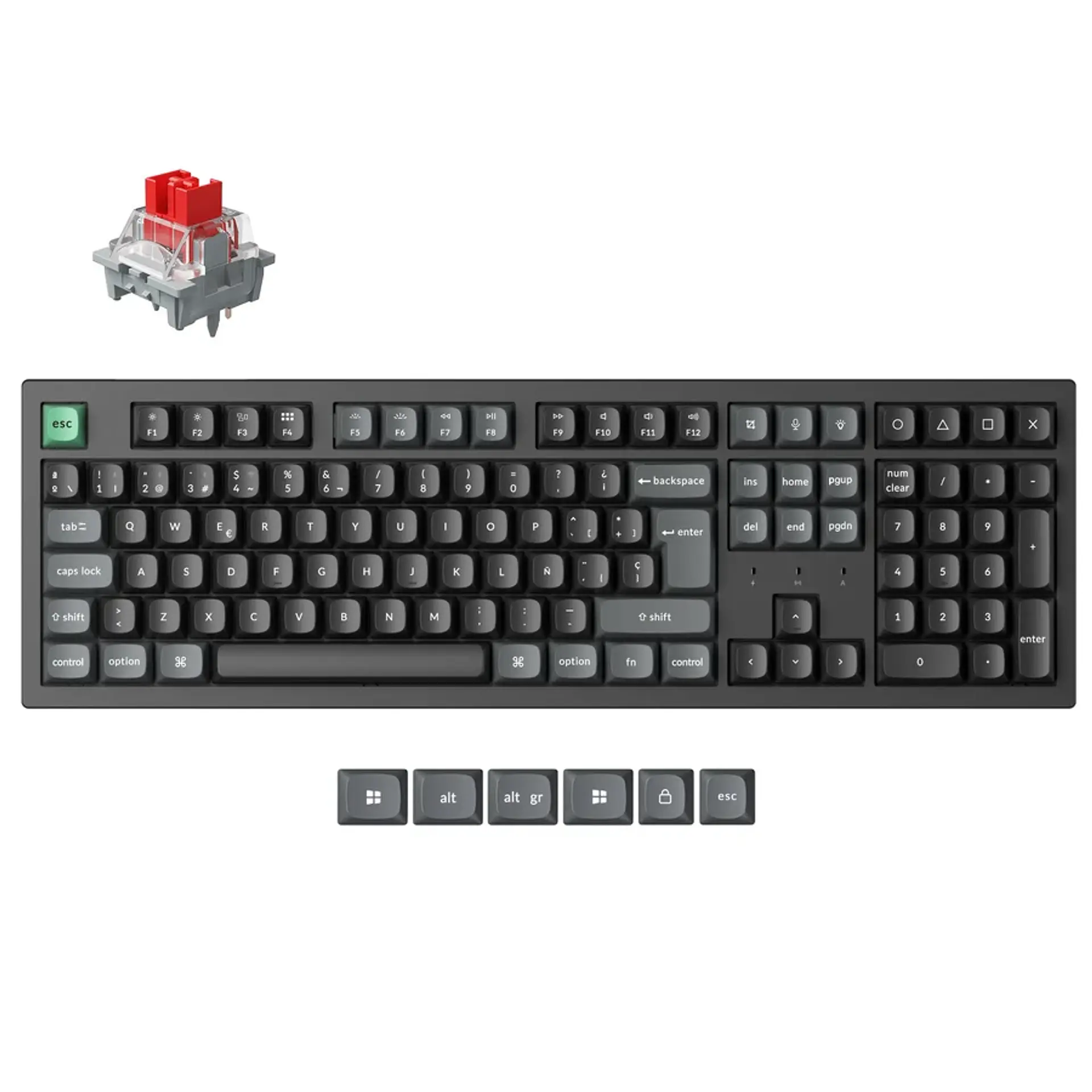 Teclado Keychron K10 Ultra 8K Wireless 100% Hot-swappable 1