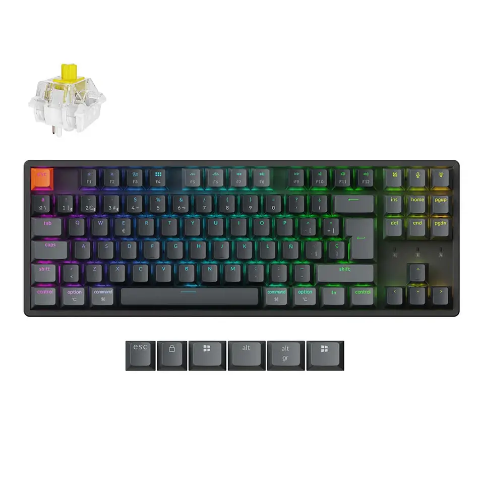 Teclado Gamer Inalámbrico Keychron K8 QMK 1