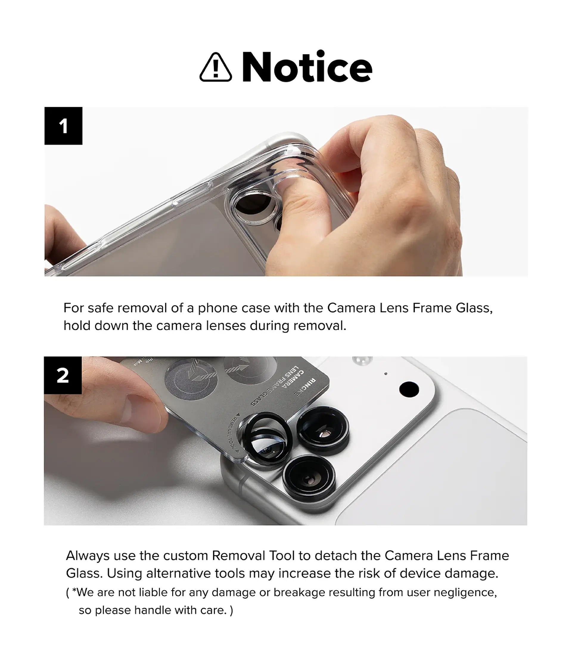 Protector cámara Ringke Frame Glass para iPhone Duo – 2 UN 8