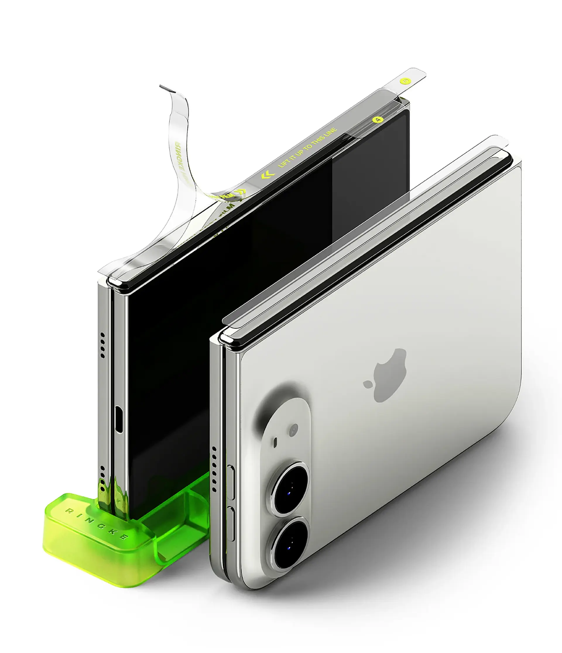 Protector de bisagra Ringke Hinge Dual Easy Film para iPhone Duo – 2 UN 1