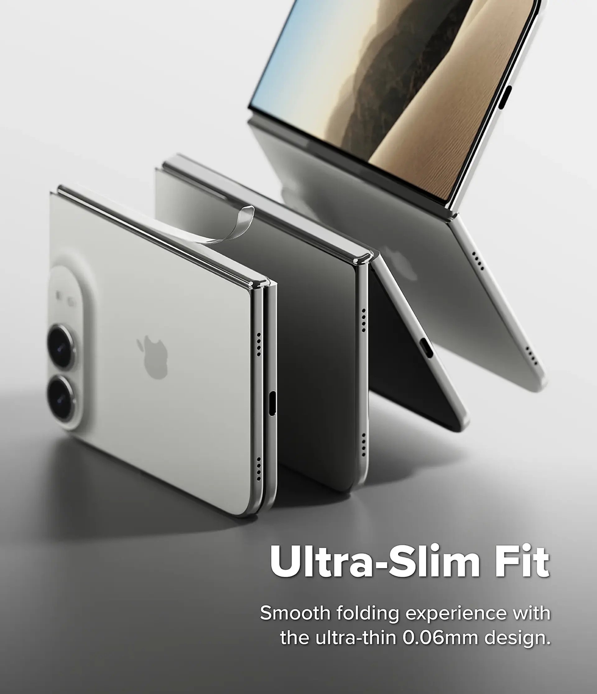 Protector de bisagra Ringke Hinge Dual Easy Film para iPhone Duo – 2 UN 3