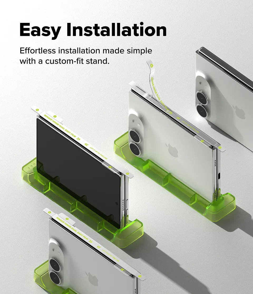 Protector de bisagra Ringke Hinge Dual Easy Film para iPhone Duo – 2 UN 4