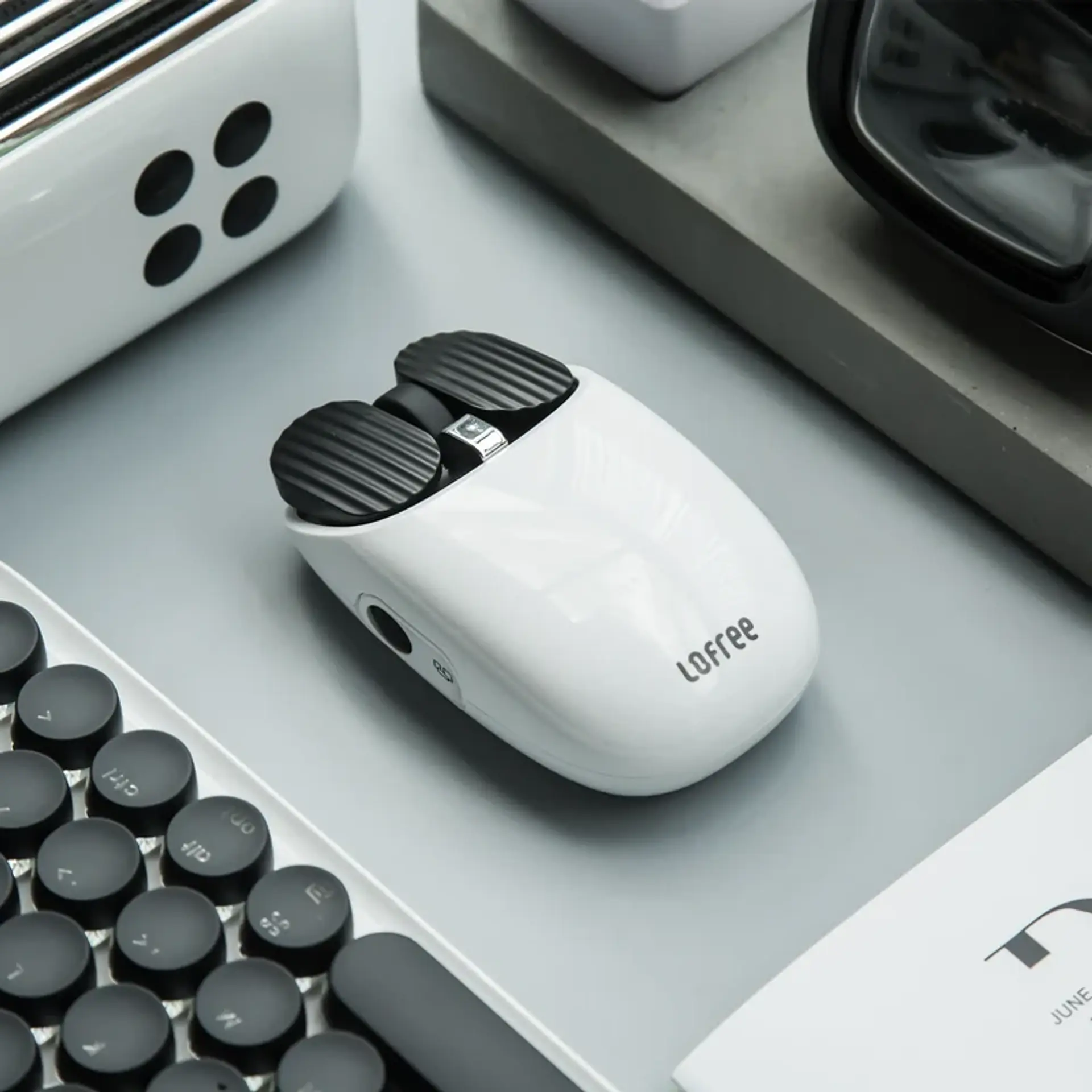Mouse Inalámbrico Lofree Blanco Return 3
