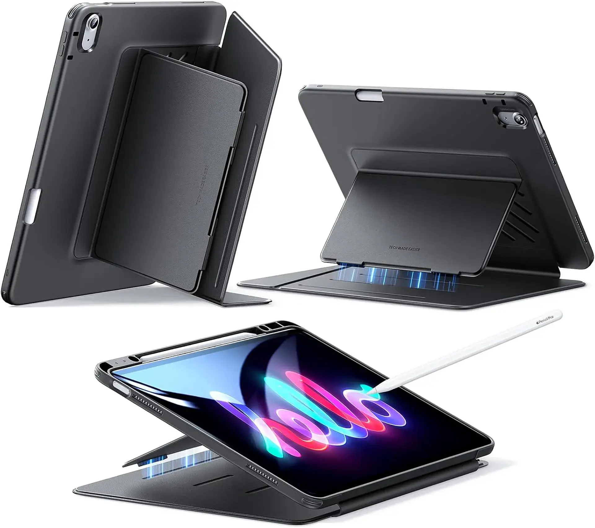 Funda ESR Flip para iPad A16 11″ con Soporte Vertical y Porta Pencil 1
