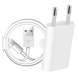 Kit Cargador Enchufe Pared + Cable Usb para iPhone/iPad