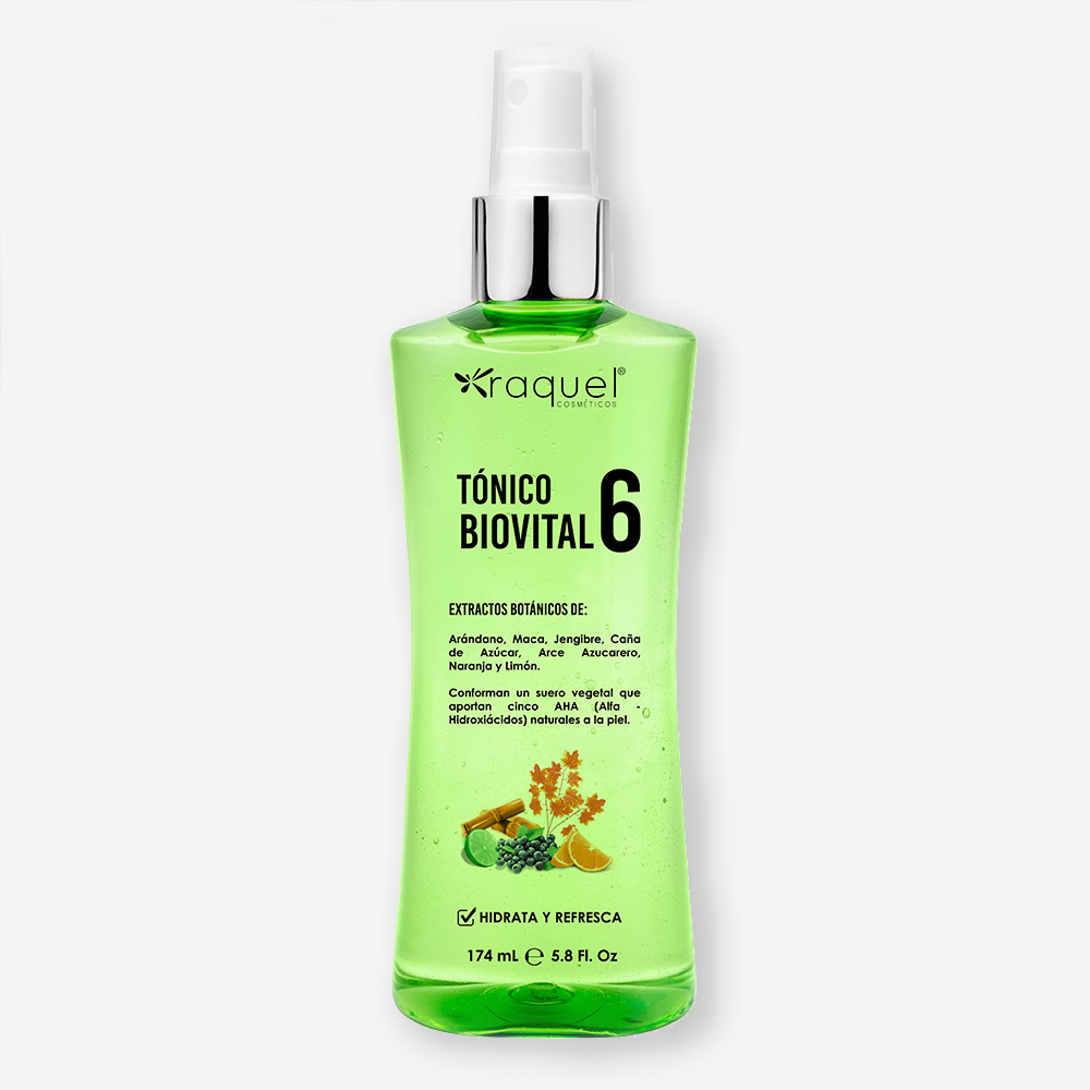 Tónico Biovital 6 con Aha (alfahidroxiácidos) Raquel