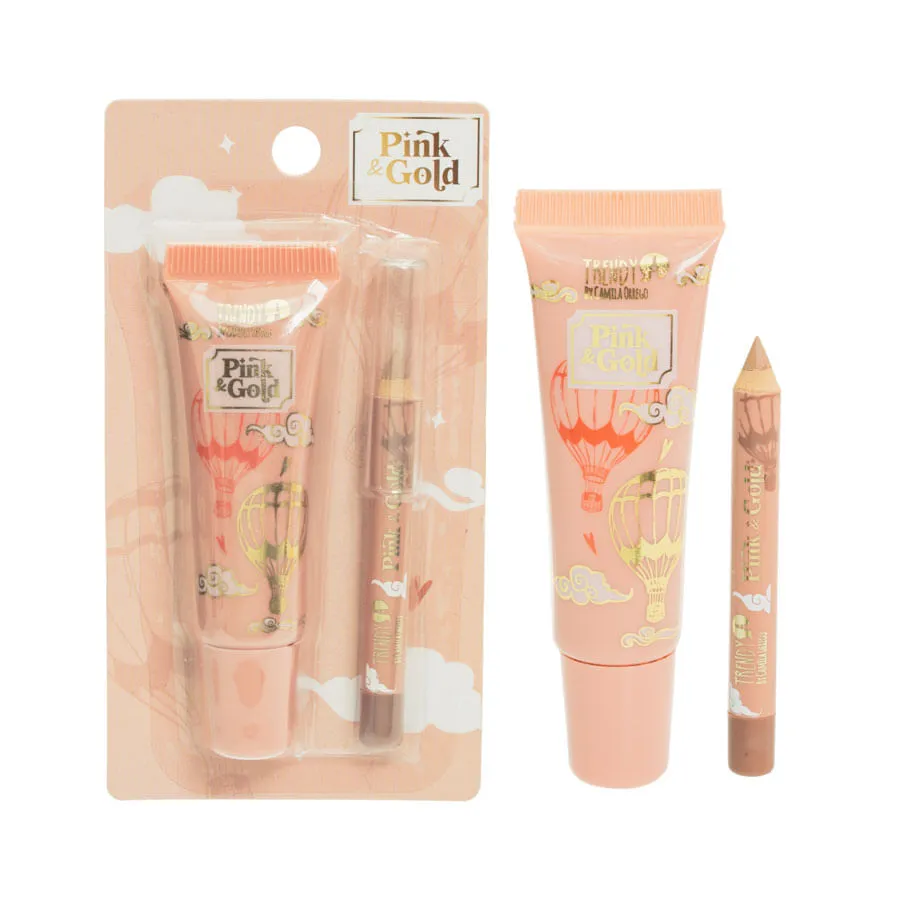 Lip Combo Pink And Gold 2