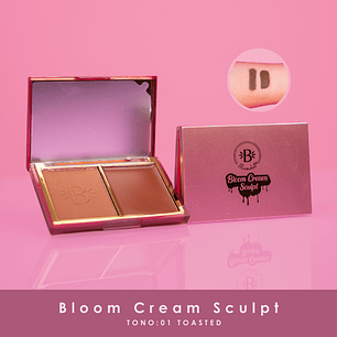 contorno  en crema y polvo Bloom sculp  Bloomshell