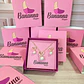 Set Accesorios en rodio (Collar + pendientes) - Miniatura 3