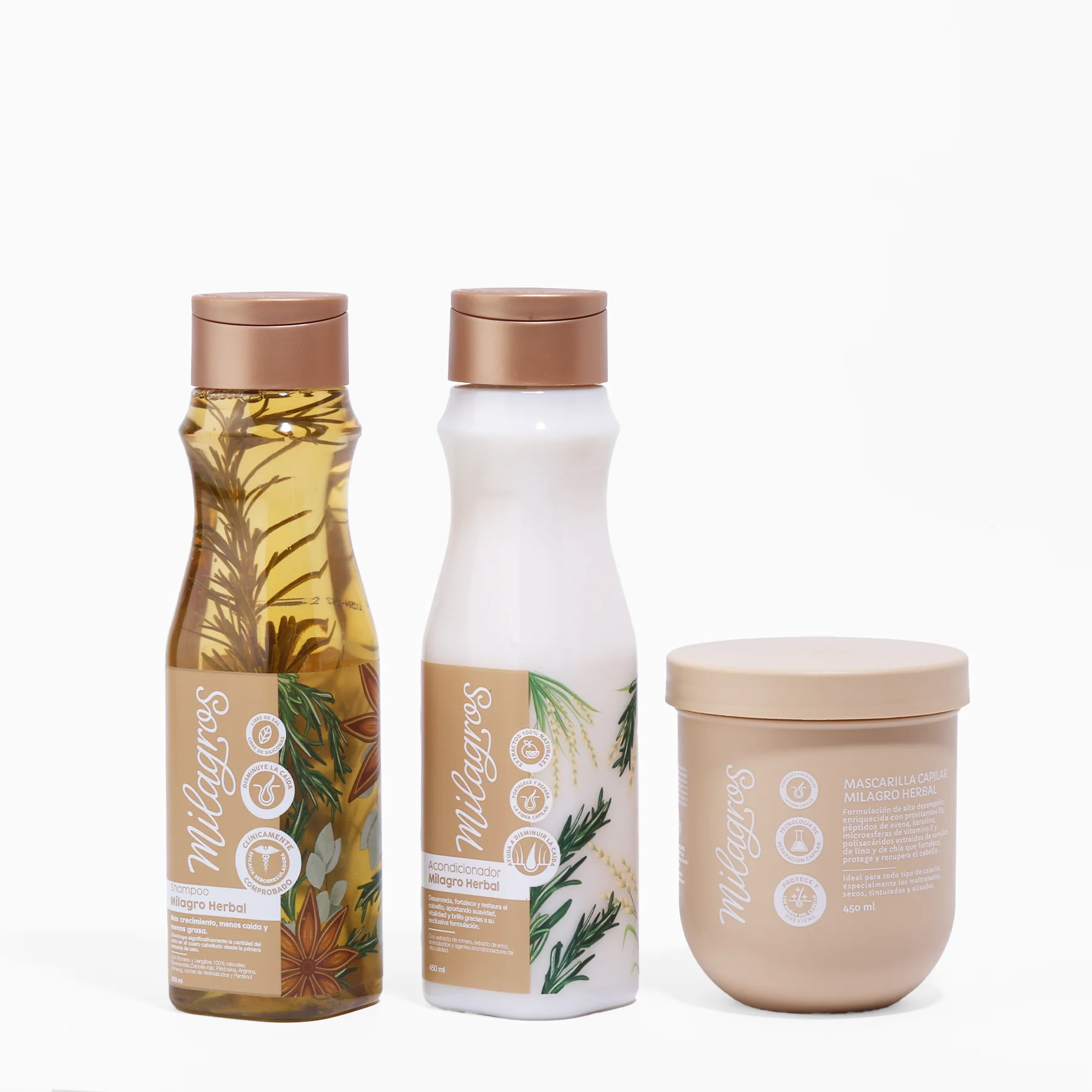 Kit Milagro Herbal – Tratamiento Anti-caída y Crecimiento Capilar Intensivo